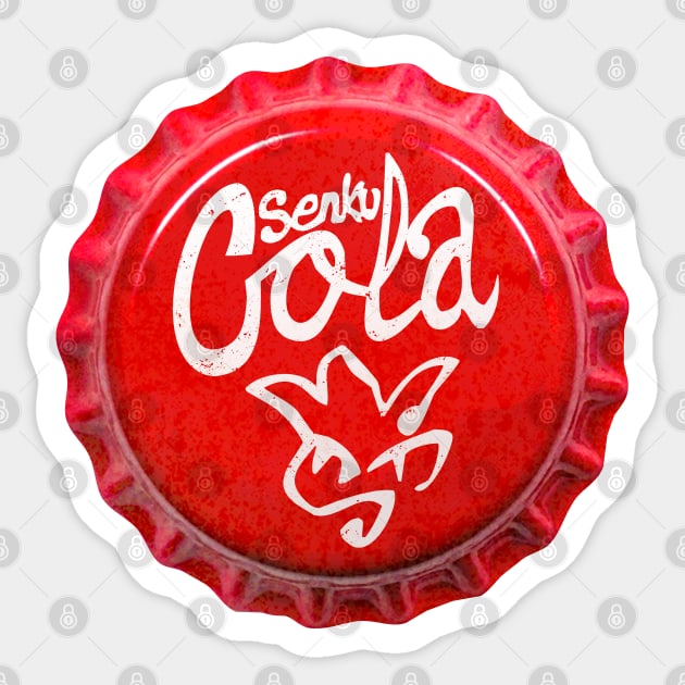 Senku Cola Bottle Cap Sticker by CCDesign